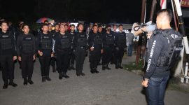Foto kapolresta Tangerang pimpin apel malam