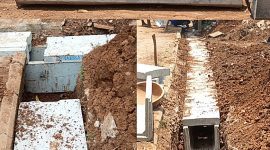 Foto proyek U-Ditch di Desa Talaga Cikupa