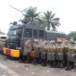 Foto simulasi pengamanan pemilu