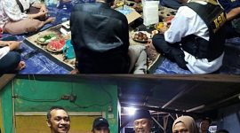 Foto saat perayaan hari jadi organisasi Kelompok Sadar Kamtibmas (KSK) Pagedangan ke 12 Tahun