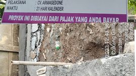 Foto proyek spal di Desa Cukanggalih Kecamatan Curug Tangerang Banten