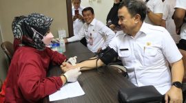 Foto Korpri gelar donor darah