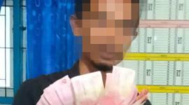 Foto terduga pelaku pengedar uang palsu
