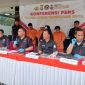 Konferensi Pers Polres Metro Tangerang Kota  tangkap tiga pelaku aniaya Polisi