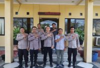 Kegiatan di siplin anggota polsek Ciwandan Cilegon menghadapi pemilu