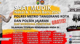 Aman Saat Mudik Natal dan Tahun Baru 2024, Polres Metro Tangerang Kota Buka Layanan Titip Kendaraan Gratis

