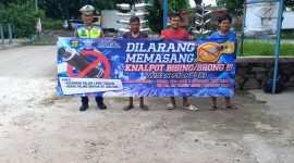 Satlantas Polres Metro Tangerang Imbau Pengendara Tak Gunakan Knalpot Brong