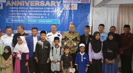 Anniversary Sekaligus Rakernas, LSM Seroja Indonesia Grup Berikan Santunan kepada Anak Yatim