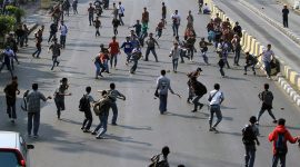 Gambar/foto diduga saat tauran terjadi