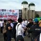 Masa APDESI depan Gedung DPR di Jakarta. 
