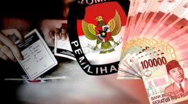 Gambar ilustrasi politik uang. 