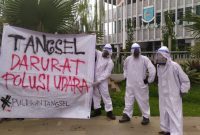  Aksi peduli polusi udara.(ist)