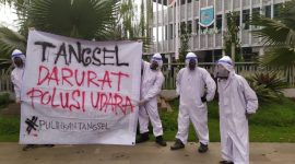  Aksi peduli polusi udara.(ist)