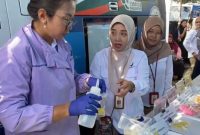 BPOM Melakukan sampling di pasar depok.(ist)