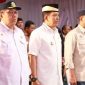 Peletakan batu pertama pembangunan Stasiun Jatake. (ist)