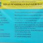 Foto papan proyek Revitalisasi SMAN 32 Tangerang.