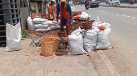 Foto Galian PDAM di Desa Cibadak Cikupa Tangerang Banten.