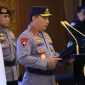 Kapolri Jendral Listyo Sigit prabowo pimpin upacara pelantikan serah terima jabatan pejabat utama mabes polri dan para Kapolda.