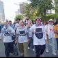 Foto suasana di luar gedung DPR MPR RI Saat pelantikan Prabowo